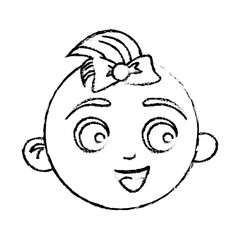 happy baby boy face icon image vector illustration design 