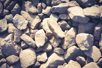 Rock texture. Stone background. Top view. with toning.