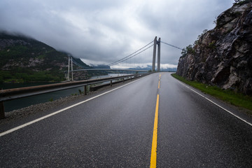Fototapeta na wymiar bridge over Lysefjord