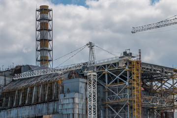 Chernobyl reactor, Exclusive last photo before the arch will be installed in a place