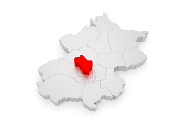 Haidian - Peking - Bezirke 3D