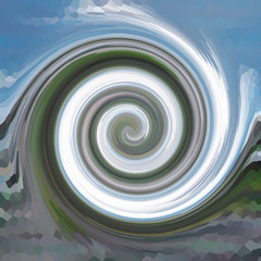 Swirls of digital paint suitable as background for projects