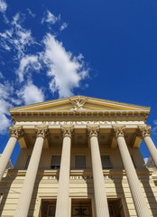 Obraz premium Argentina, Buenos Aires Province, La Plata, Exterior view of La Plata Museum of Natural History.