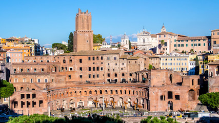 Fototapeta na wymiar Trajan's Market in Rome, Italy