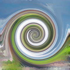 Swirls of digital paint suitable as background for projects