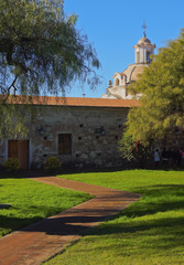 Argentina, Cordoba Province, Alta Gracia, View of the patio interior of the Jesuit Estancia.