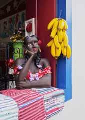 Brazil, State of Rio de Janeiro, Paraty, Shop with Souvenirs.