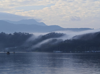 Brazil, State of Rio de Janeiro, View of the Paraty Bay.