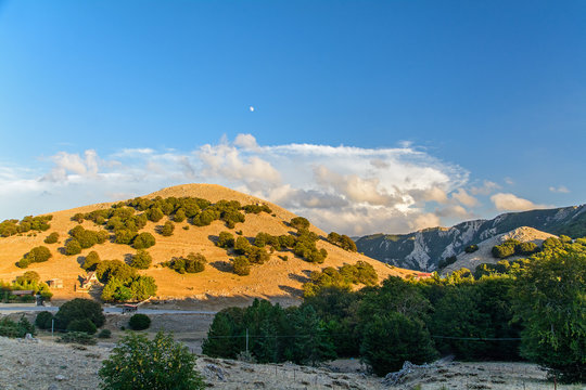 hills at Piano Battaglia, Sicily, Italy