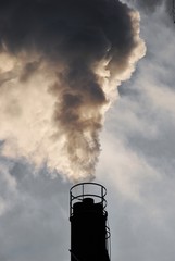 Skorsten med r&ouml;k