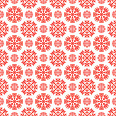 Seamless pattern with snowflakes. Winter background. Vector illu