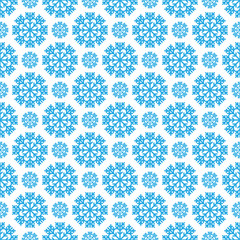 Seamless pattern with snowflakes. Winter background. Vector illu