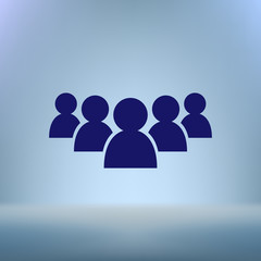 Add new user account flat icon for apps