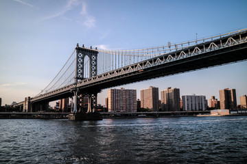 the Manhattan bridge and New York city 