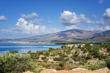 Amazing Landscape of the sea on Thassos island, East Macedonia and Thrace, Greece