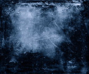 Blue Grunge Scratched Texture, Scary Halloween Background