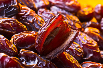 Close-up of juicy ripe dates