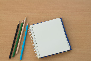 Blank paper and pencils