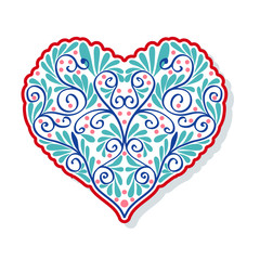 Love Heart fashion patch, badges, stripes, stickers. This illust