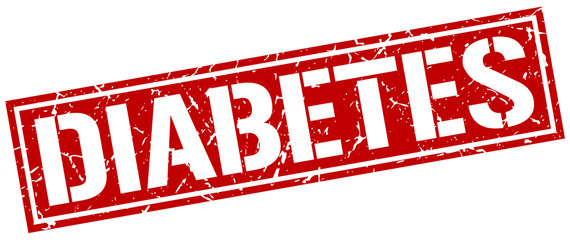 diabetes square grunge stamp