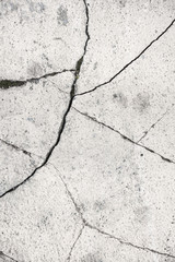 Detail of a cracked wall