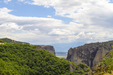 Meteora monasteries, incredible sandstone rock formations. Greec