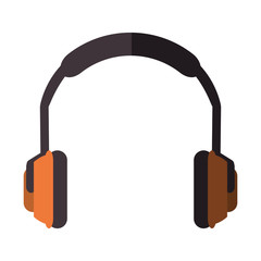 Headphone icon. Industrial security safety and protection theme. Isolated design. Vector illustration