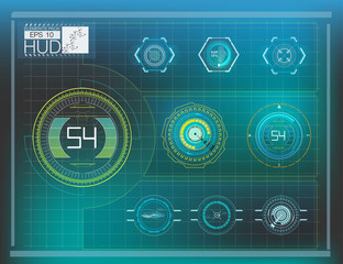 HUD background outer space. Infographic elements.Digital data, business abstract background.   Infographic elements. Futuristic user interface.