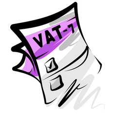 Podatek VAT-7 - obrazy, fototapety, plakaty