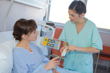 instruction from the nurse