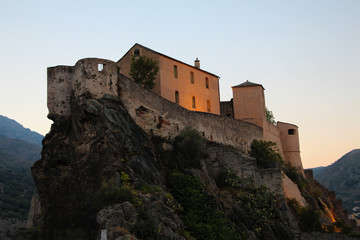 Fototapeta na wymiar Citadel of Corte, Corse, France.