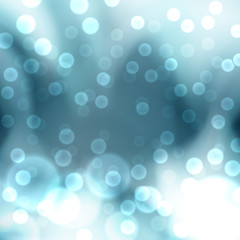 Blue christmas lights background