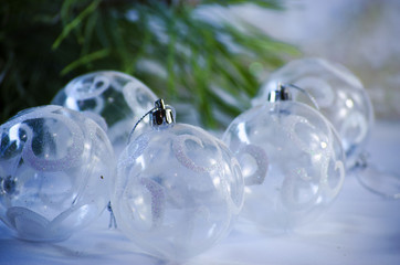 Christmas balls on the Christmas tree