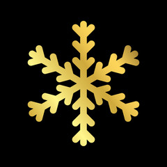 Christmas snowflake isolated illustration