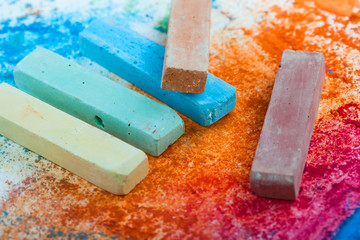 colorful crayons