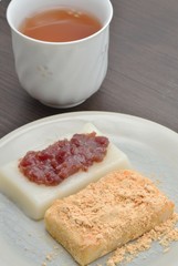 餡餅と安倍川餅