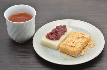 餡餅と安倍川餅