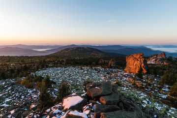 Morning in the mountains