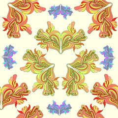 Hand drawn zentangle seamless pattern.  for cards, invitation, w