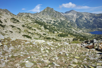 Amazing landscape with Dzhangal and Polezhan Peaks, Pirin Mountain, Bulgaria