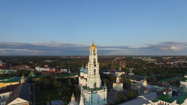 The Holy Trinity-St. Sergius Lavra. Sergiev Posad. Aerial view.