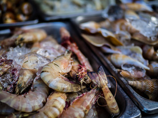 Seafood offered as BBQ on Koh Lipe
