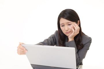 苦悩するビジネスウーマン