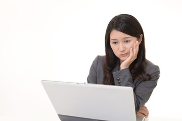 苦悩するビジネスウーマン