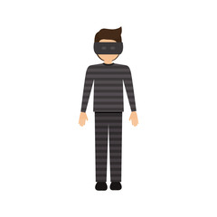 Obraz premium Guilty icon. Law justice legal judgment and crime theme. Isolated design. Vector illustration