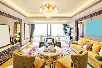 interior of modern luxury living room