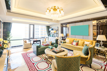 interior of modern luxury living room
