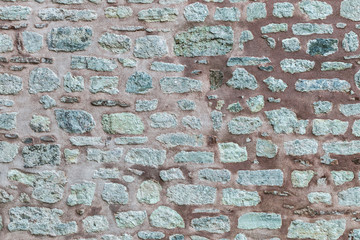 Stone and bricks old wall texture