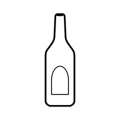 Winne bottle beverage icon vector illustration graphic design