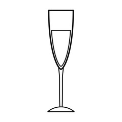 Wine glass cup icon vector illustration graphic design